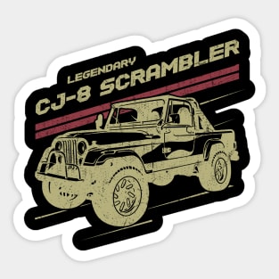 CJ-8 Scrambler Jeep car trailcat Sticker